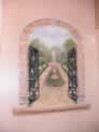 Trompe L'oeil Courtyard Entrance to a Fountain Garden